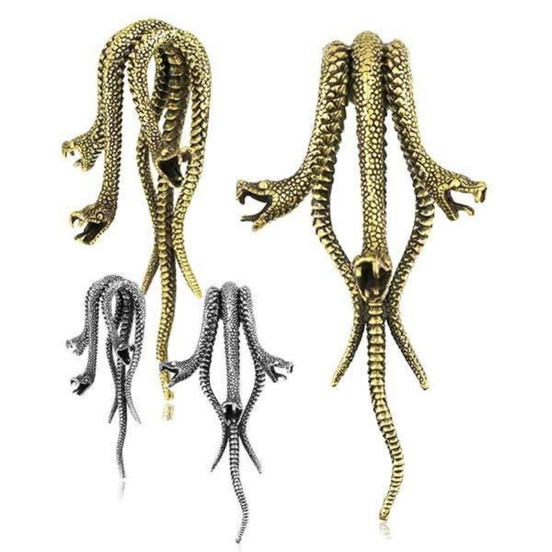 Brass Medusa Ear Weights PAIR Brass (Gold)
