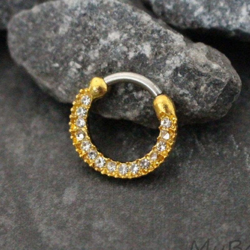 Christina Crystal Segment Ring Aurora Borealis