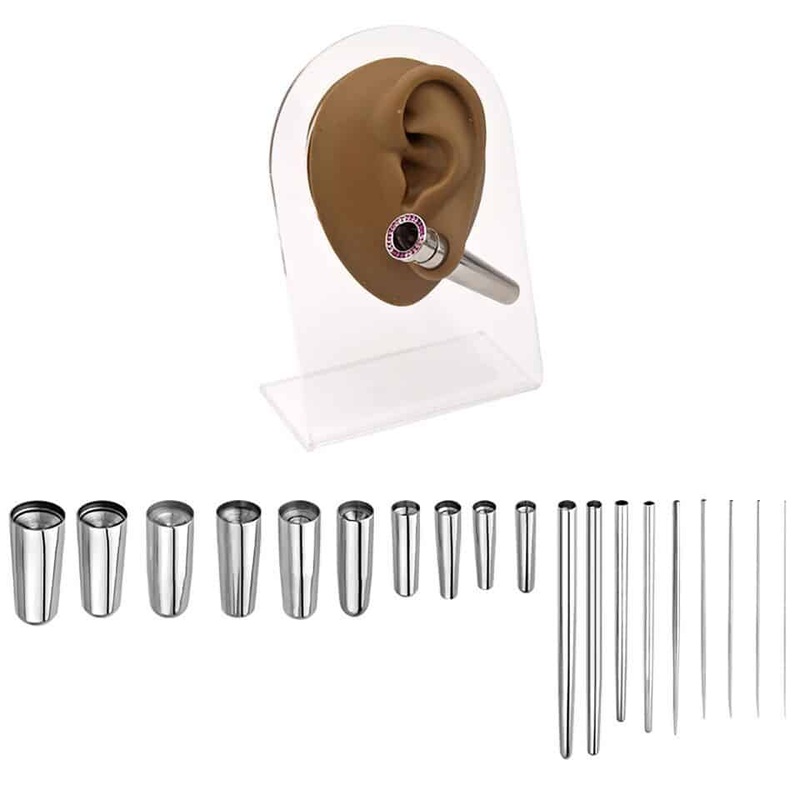 Concave Stainless Steel Taper (20 gauge – 1 inch) 20 g