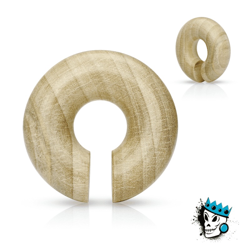 Crocodile Wood Hoops (2 g – 5/8 inch) 2 g