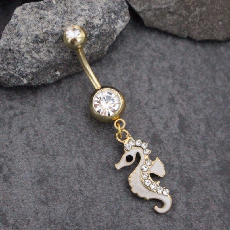 Horsy Seahorse Belly Ring