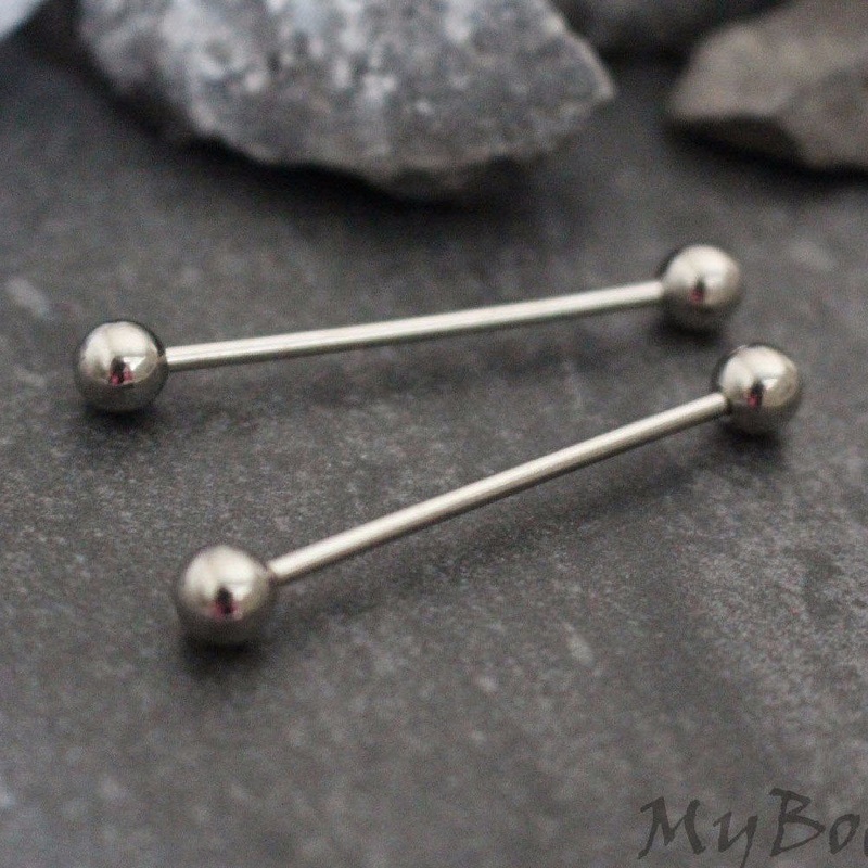 Jol Classic 14G Straight Barbell Pair of Piercings (2)