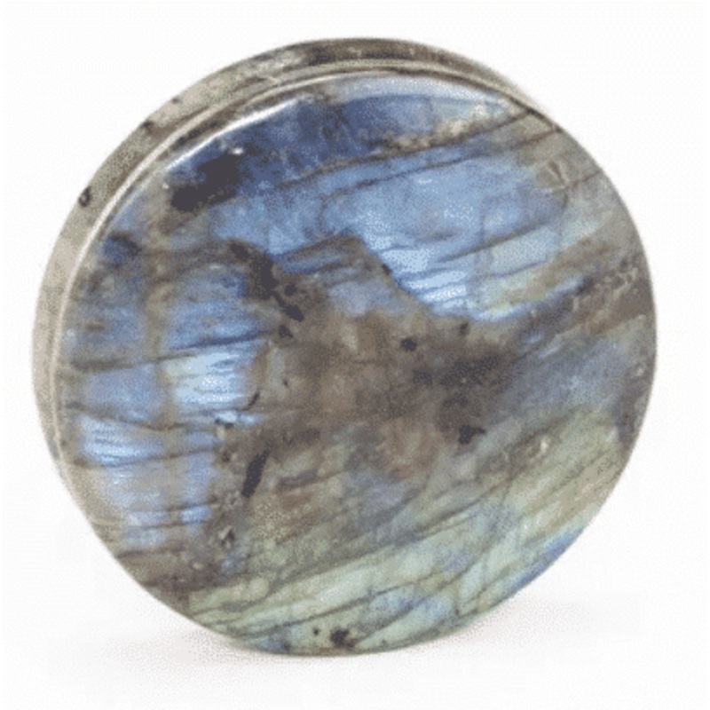 Labradorite  Double Flare Plugs (0 gauge – 2 inch) 0 g