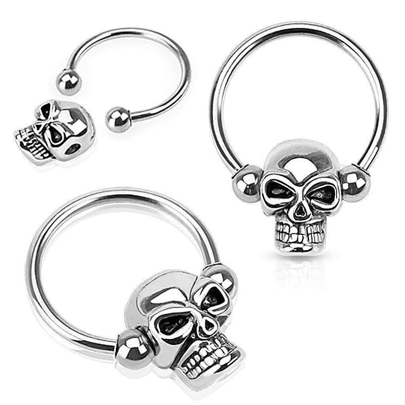 Skull Horseshoe 14G 16G 16G