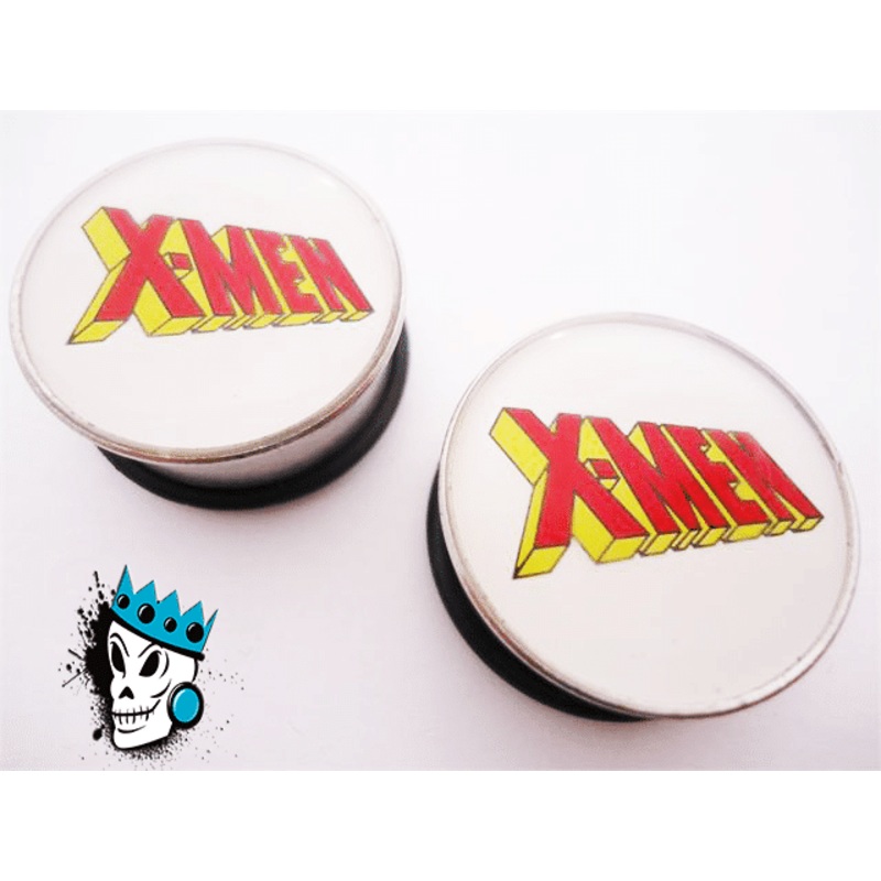 Steel X-Men Marvel Plugs (3/4 inch) 3/4 inch