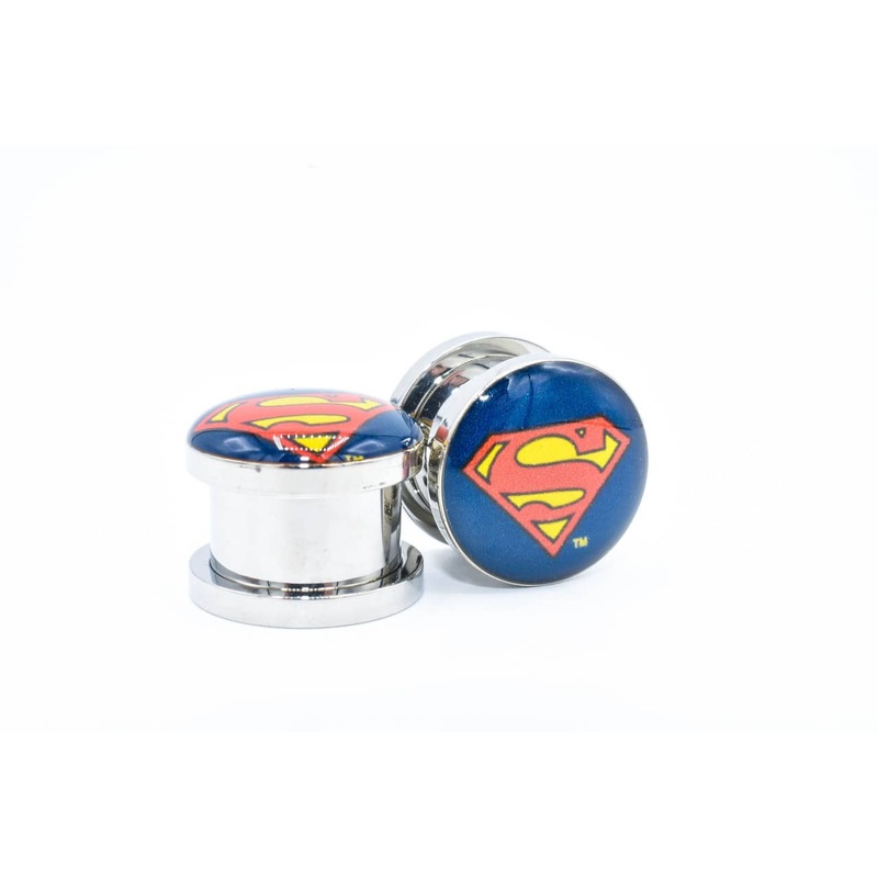 Superman Plugs (2 gauge – 1 inch) 0 g