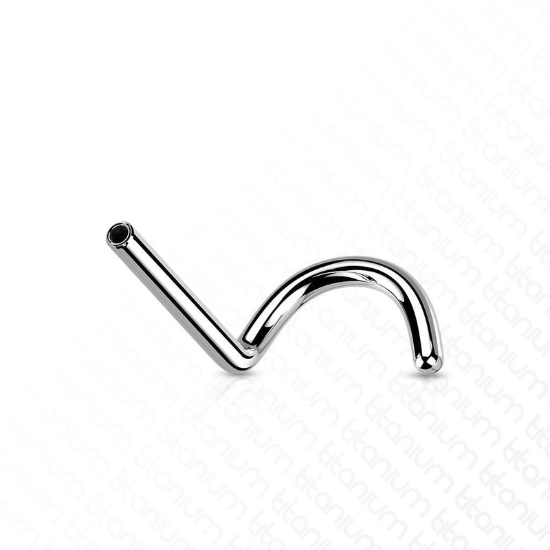 Titanium Threadless Nose Screw 20G 18G 0.8mm(20G)
