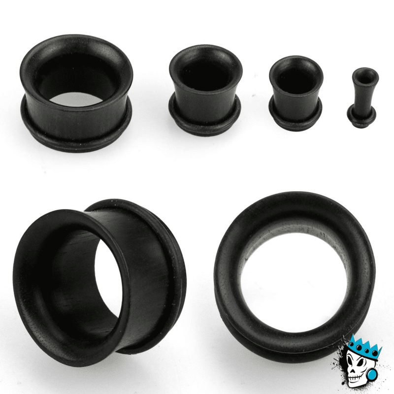 Black Areng Wood Single Flare Tunnels (8 gauge – 13/16 inch) 8 g