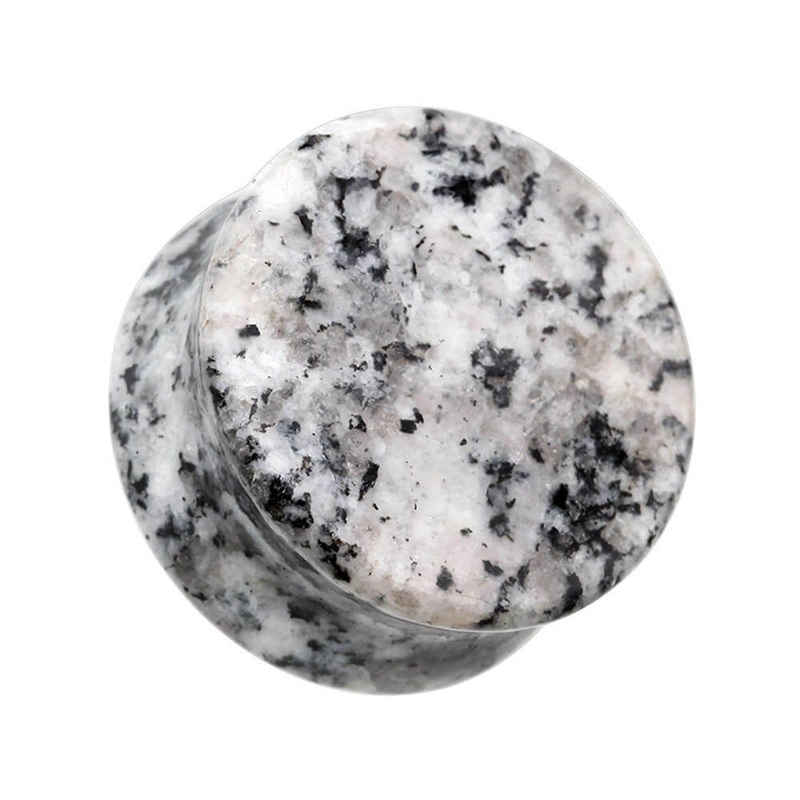 Black Sesame Double Flare Stone Plugs (2 gauge – 1 inch) 2 g