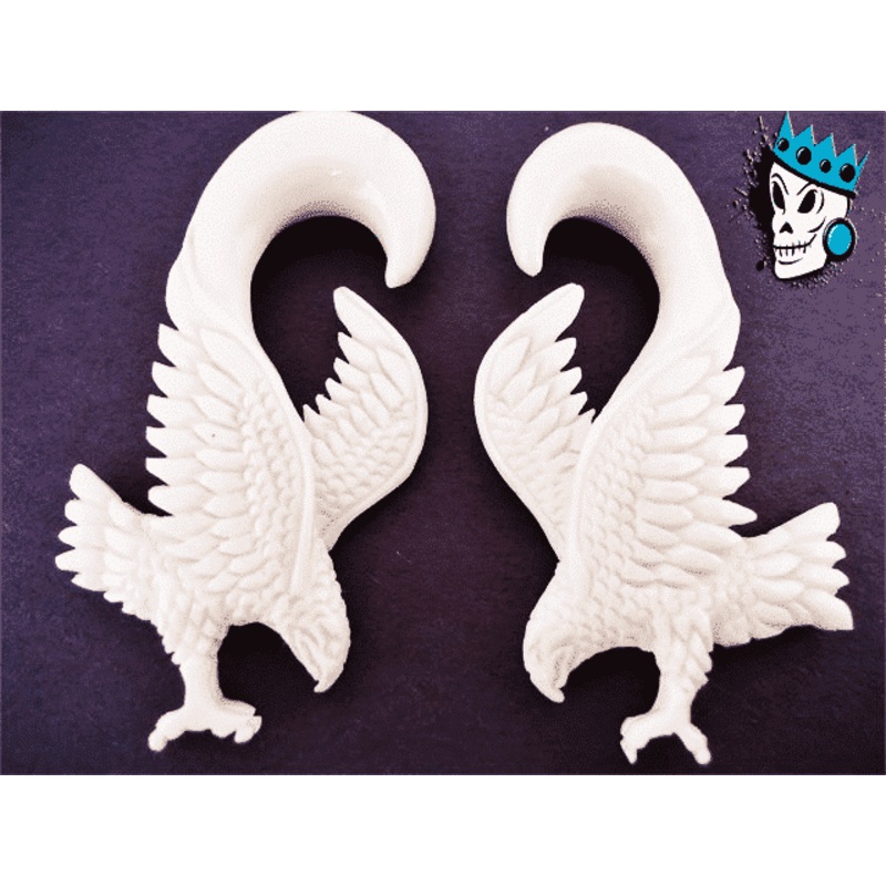 Bone Eagle Hooks (8 gauge – 2 gauge) 8 g