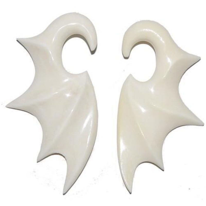 Bone Wing Taper Pair 6G 4G 2G 5mm(4G) (Pair)