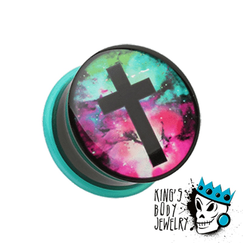 Cross Galaxy Plugs (2 gauge – 1 inch) 2 g