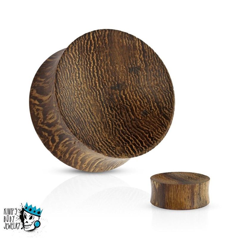 Snakewood Concave Plugs (8 gauge – 1 inch) 8 g