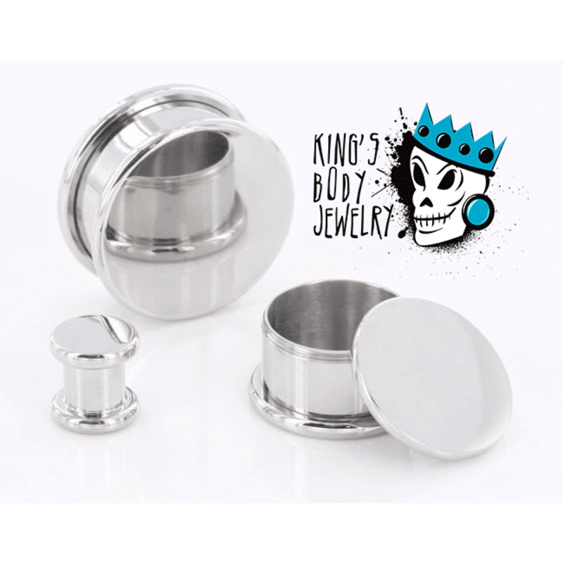 Steel Stash Plugs (8 gauge- 5/8 inch) 8 g