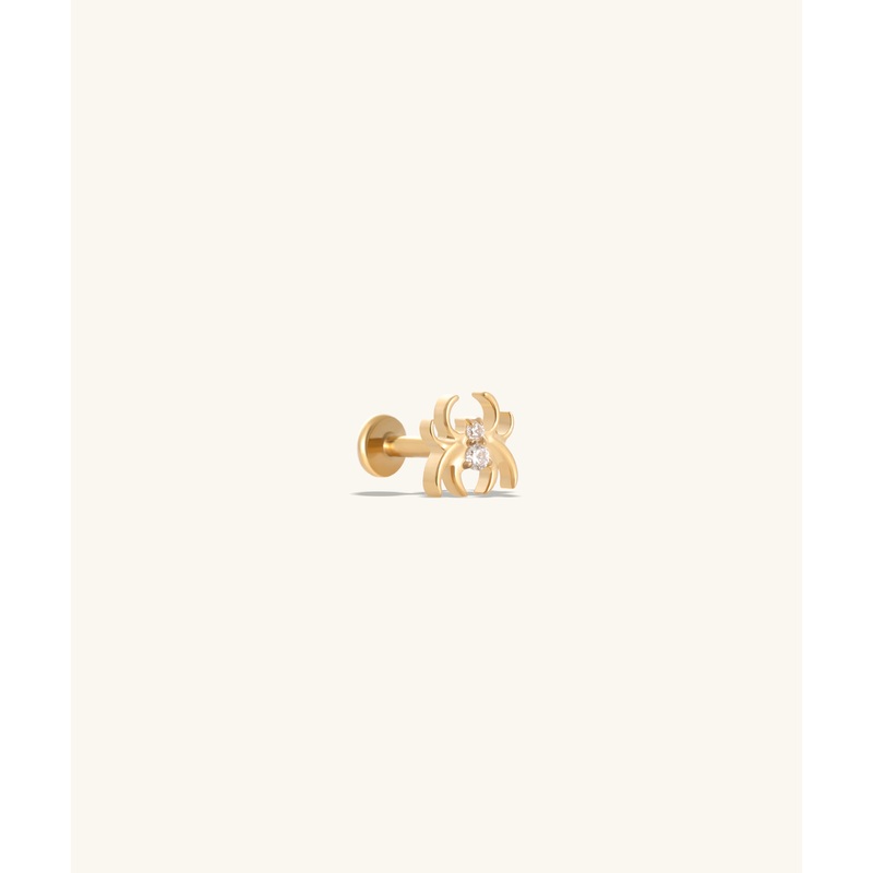 Titanium Spider Stud Gold