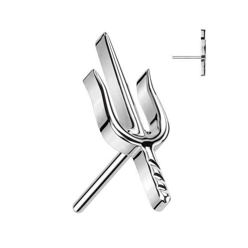 Titanium Threadless Trident End