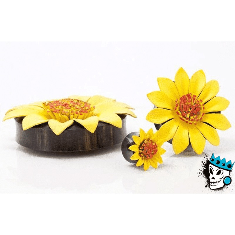Yellow Flower Wood Plugs (9/16 inch – 1 1/16 inch) 9/16 inch