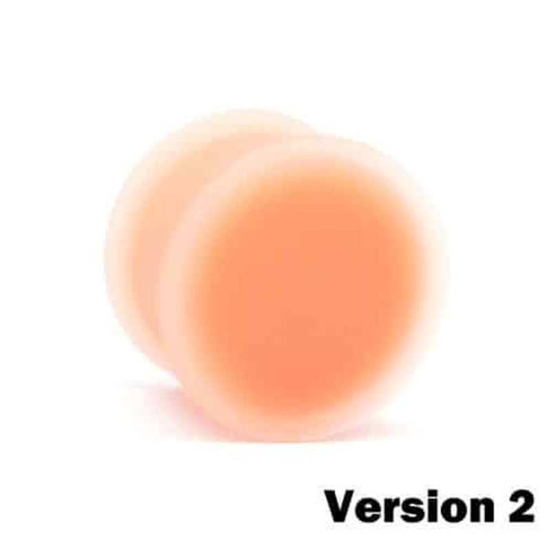 KAOS Silicone Flesh Tone Hider Plugs Version 2 (10 gauge – 1 inch) 10 g