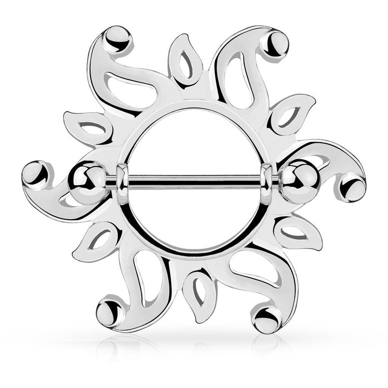 Flame Nipple Shield 14G (Single)