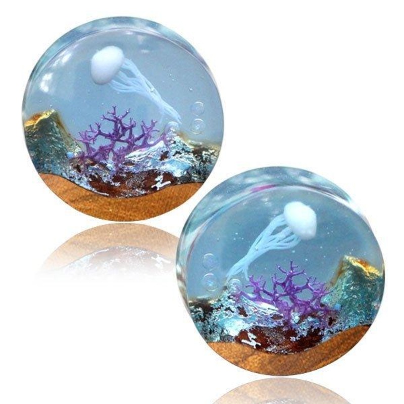Jellyfish Epoxy and Wood Plug 18mm-25mm 18mm (Pair)