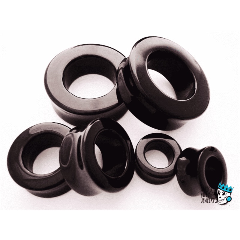 Onyx Stone Tunnels (8 gauge – 5/8 inch) 8 g
