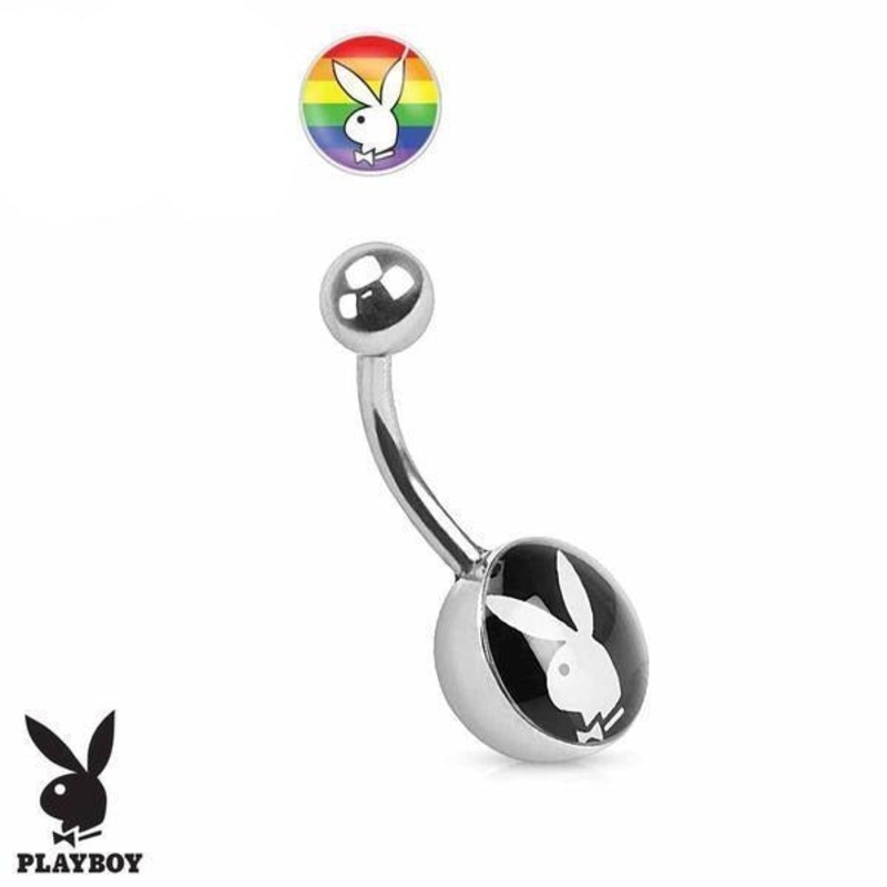 Playboy Belly Bar 14G – Rainbow