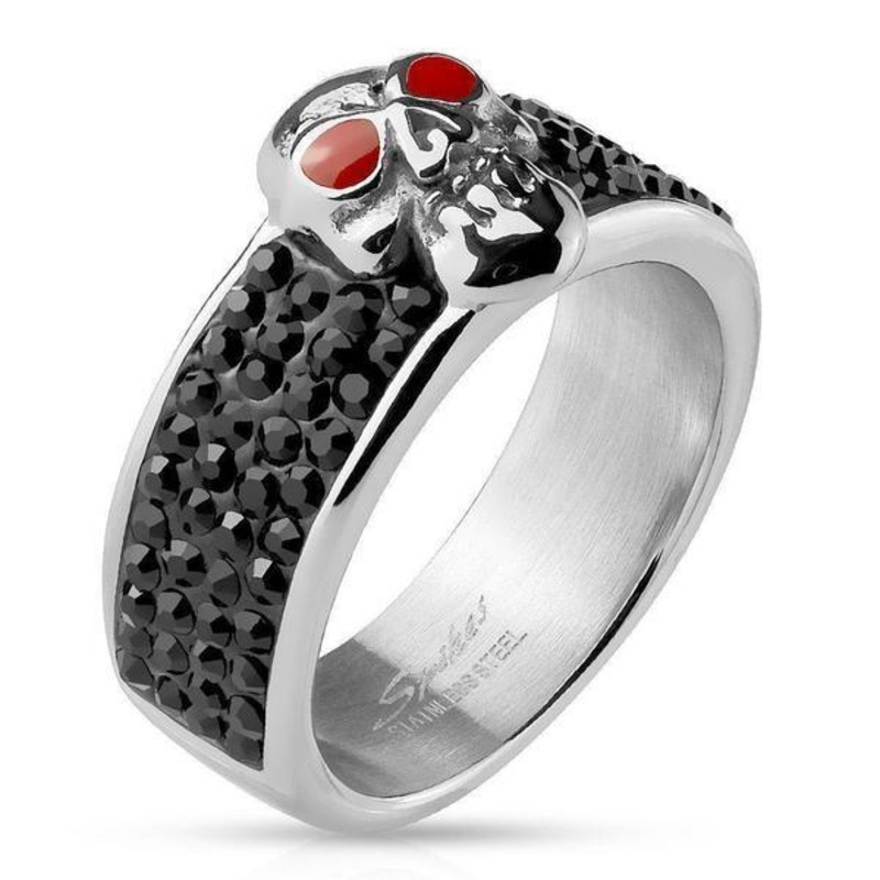 Red Eyed Skull Ring Size 9 (59.5mm)