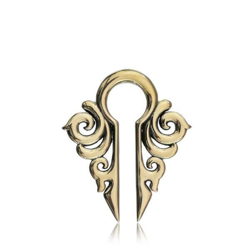 Swirls Keyhole Ear Weights PAIR