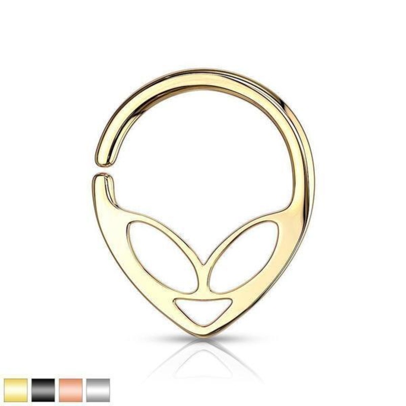 Alien Ring 16G Gold