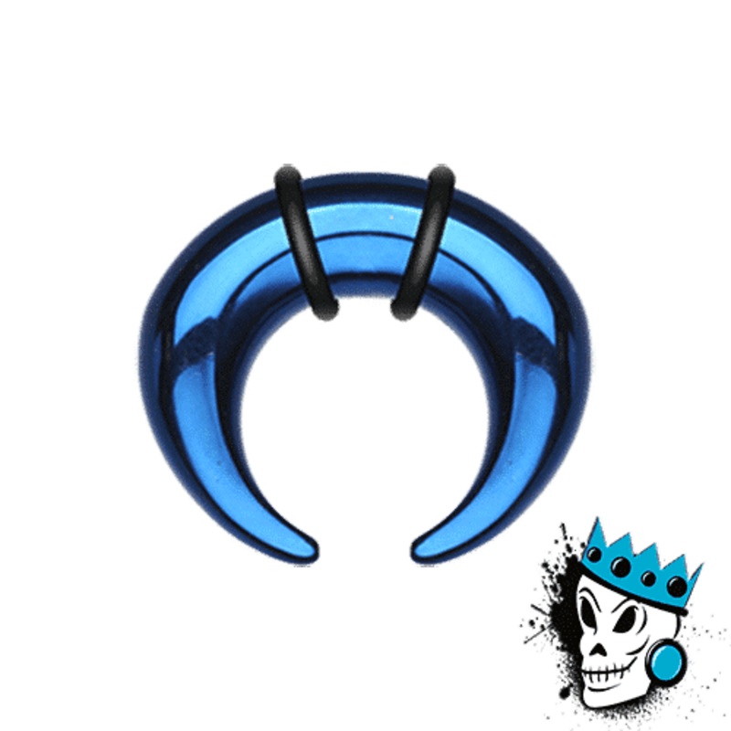 Blue Anodized Stainless Steel Pinchers (14 gauge -0 gauge) 14 g