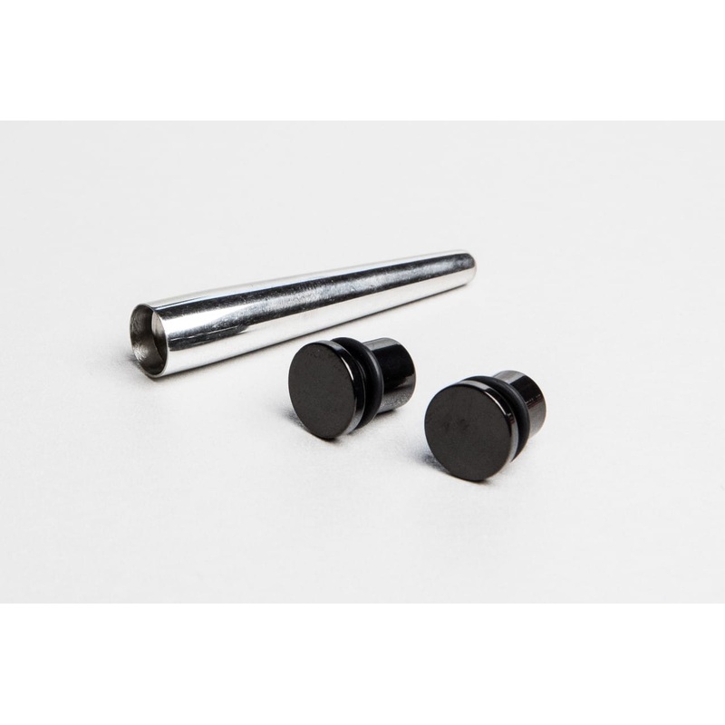 Concave Taper & Black Plug Stretching Kit (14 gauge – 00 gauge) 14 g