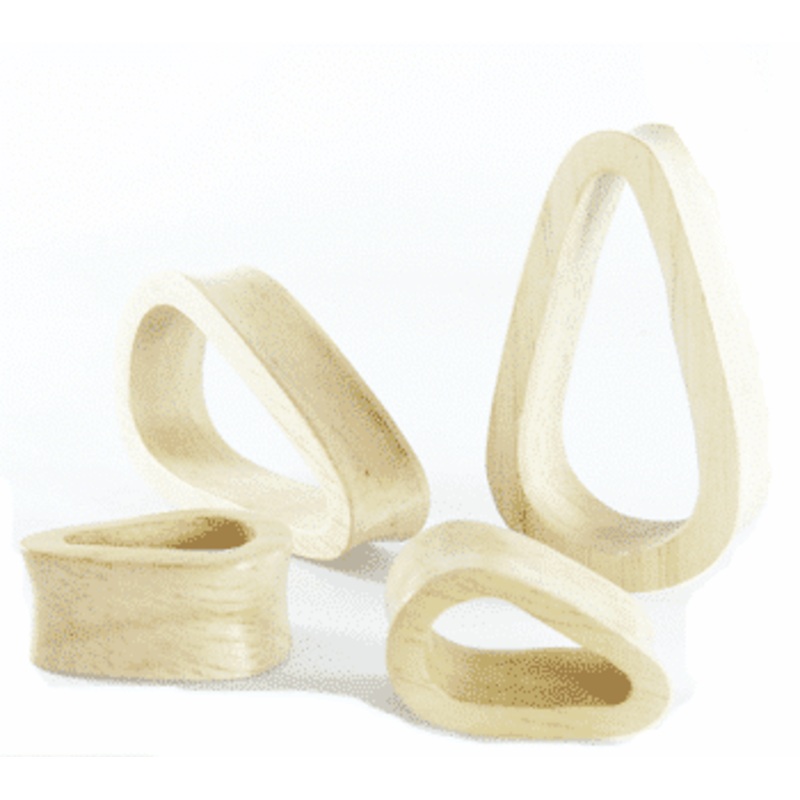 Crocodile Wood Teardrop Tunnels (1/2 inch – 7/8 inch) 1/2 inch