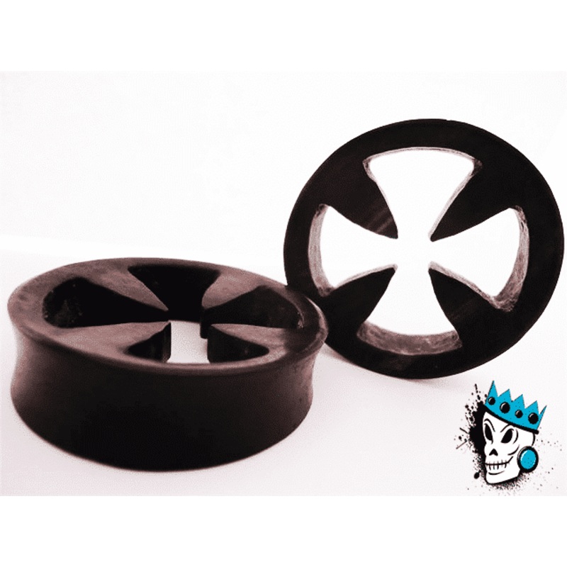 Cut Iron Cross Wood Plugs (43 mm) 43 mm