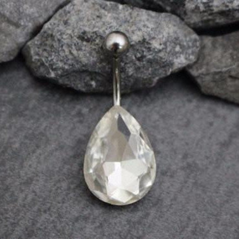 Diamante Belly Ring in Clear