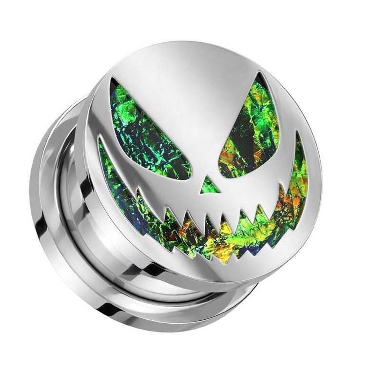 Halloween Foil Plug 8mm-25mm 8mm(0G)