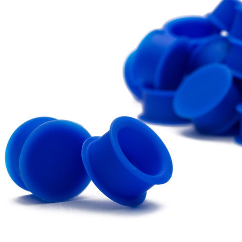 KAOS Blue Hollow Plugs (10 gauge – 1 inch) 10 g