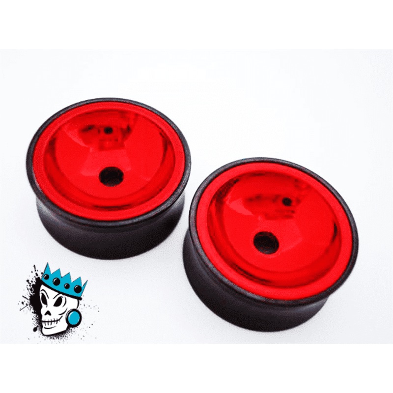 Red Concave Bowl Plugs (7/8 inch) 7/8 inch