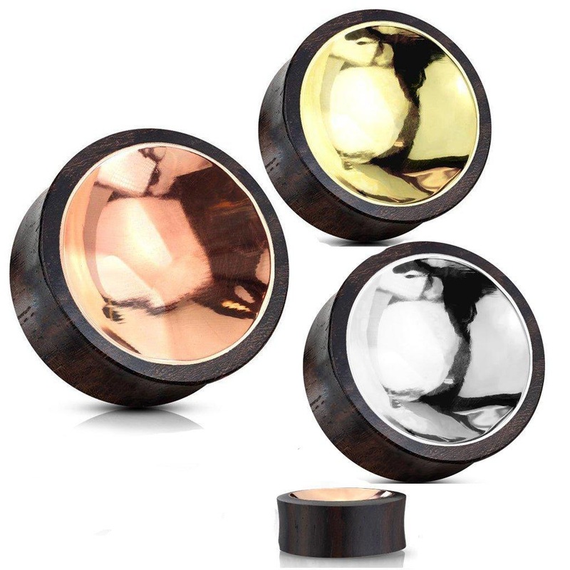 Sono Wood and Concave Tin Plug 00G-1″ Copper 12mm(1/2″)