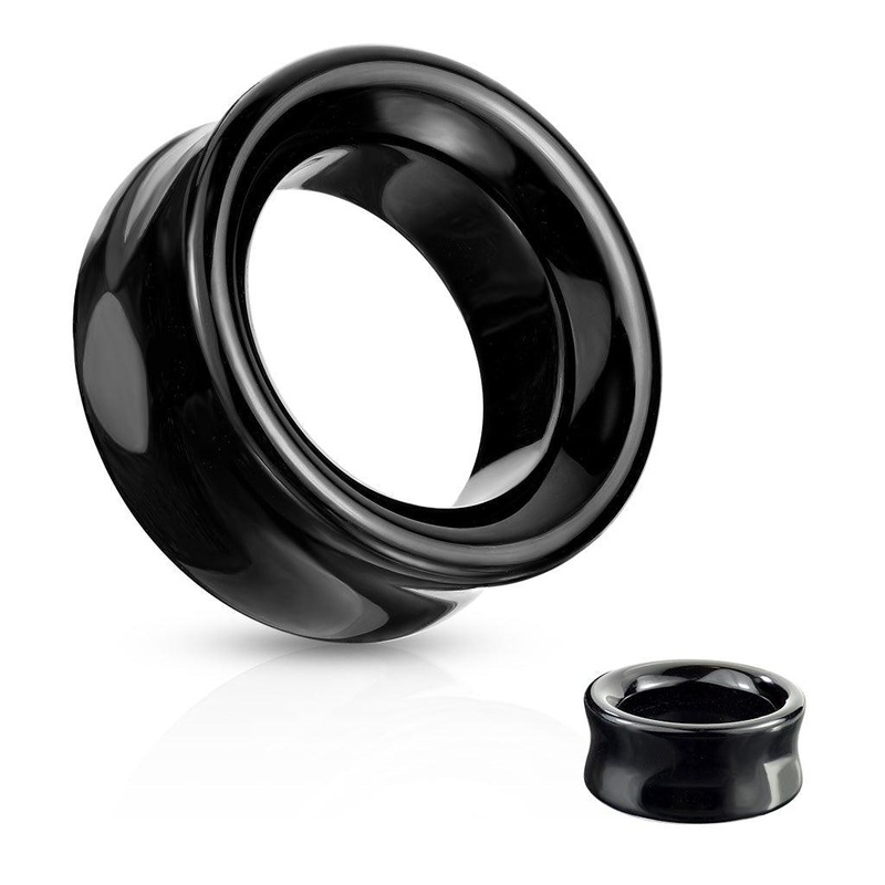 Black Agate Tunnel 6mm-25mm 6mm(2G)