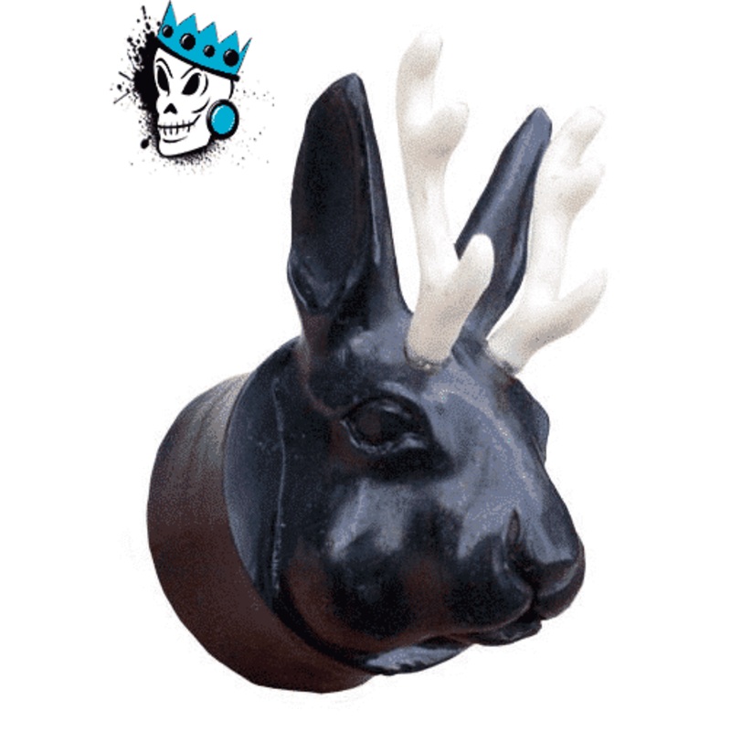 Black Areng Jackalope Plugs (7/8 inch & 15/16 inch) 15/16 inch