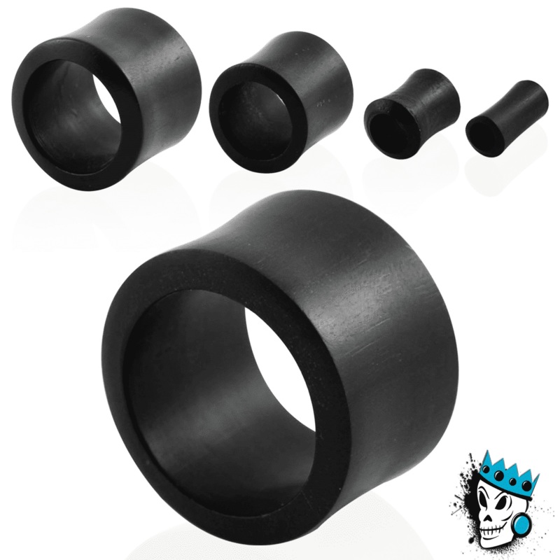 Black Areng Wood Tunnels (8 gauge – 2 Inch) 8 g