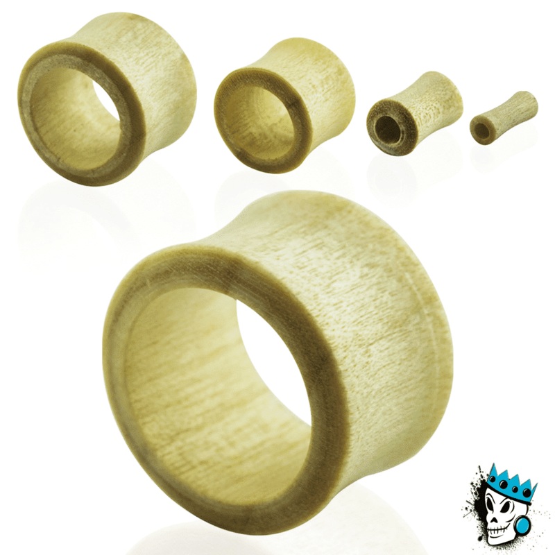 Crocodile Wood Tunnels (8 gauge – 1 1/16 inch) 8 g