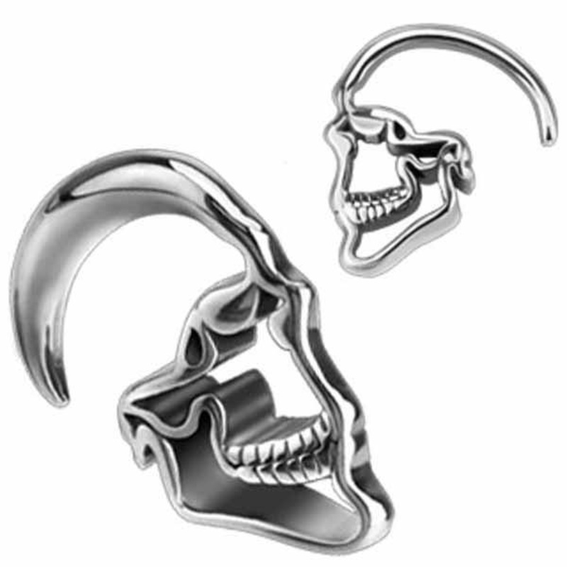 Hanging Skull Ear Weights PAIR 1.6mm(14G) (Pair)
