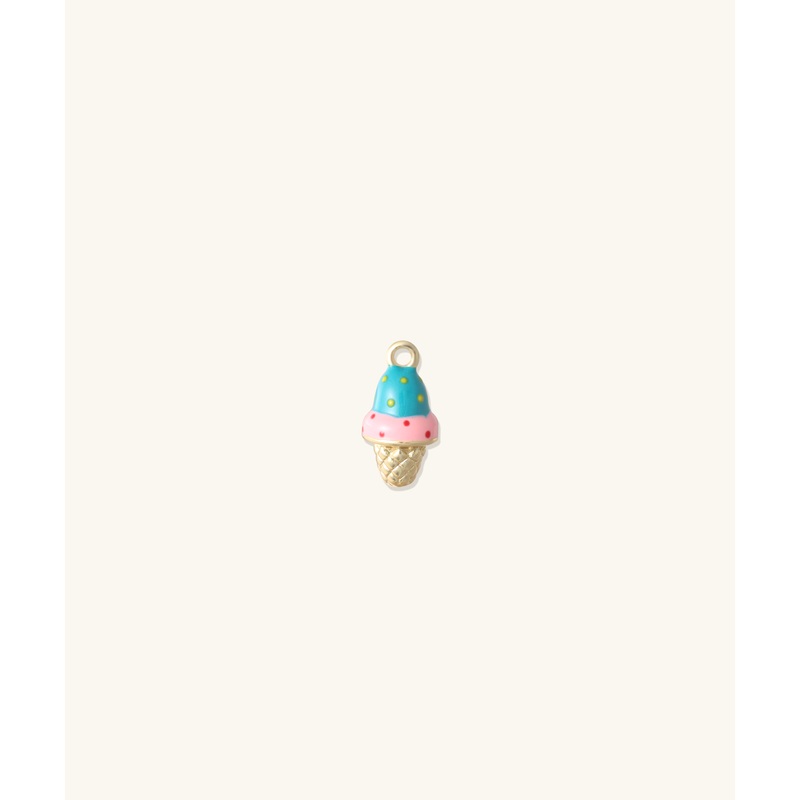 Ice cream Charm Gold charm