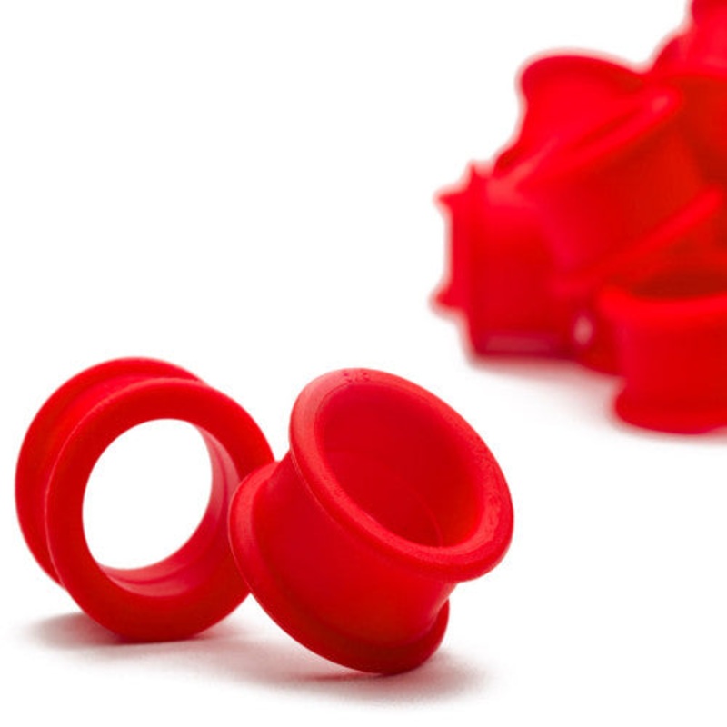 KAOS Red Tunnels (6 gauge – 1 inch) 6 g