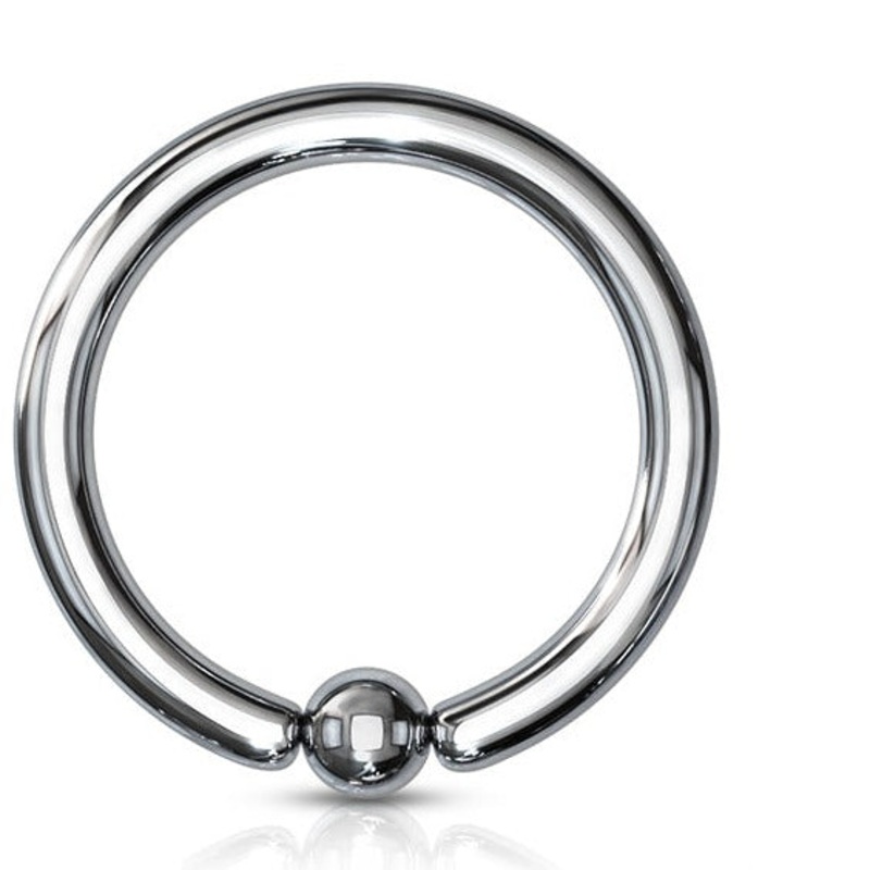 Large Gauge Captive Ring 12G – 8G 12G 10mm 4mm