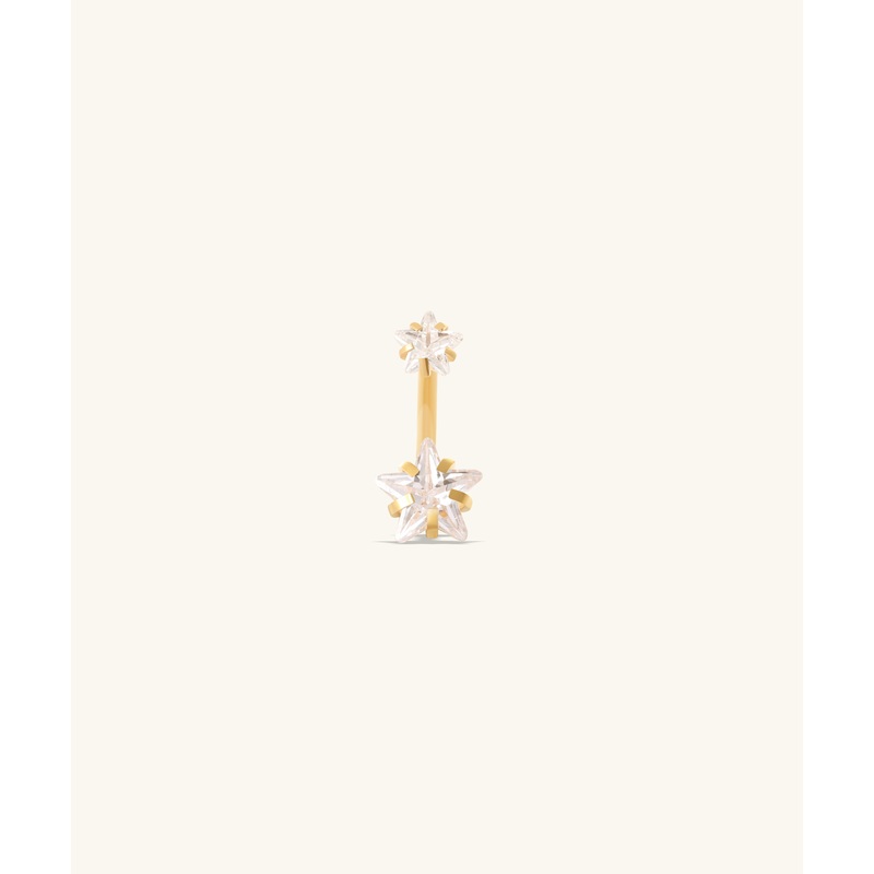 Starry Belly Ring Gold