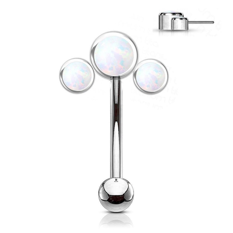 Titanium Threadless Opal Fan Curve 16G