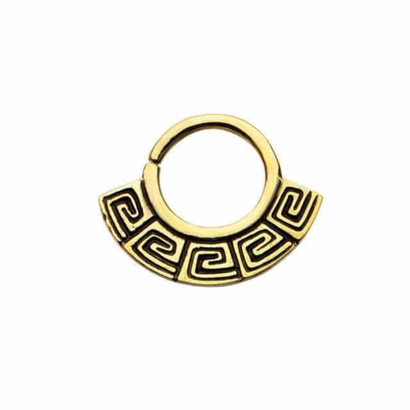 Brass Septum Ring (14 gauge) 14 g