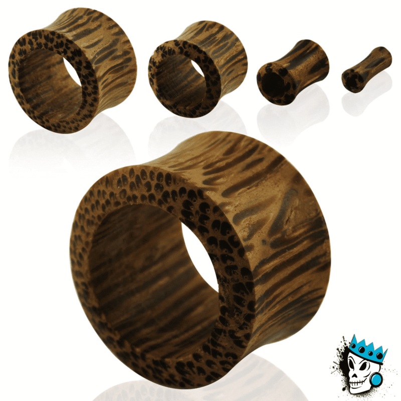 Coconut Wood Tunnels (8 gauge – 1 1/8 inch) 8 g